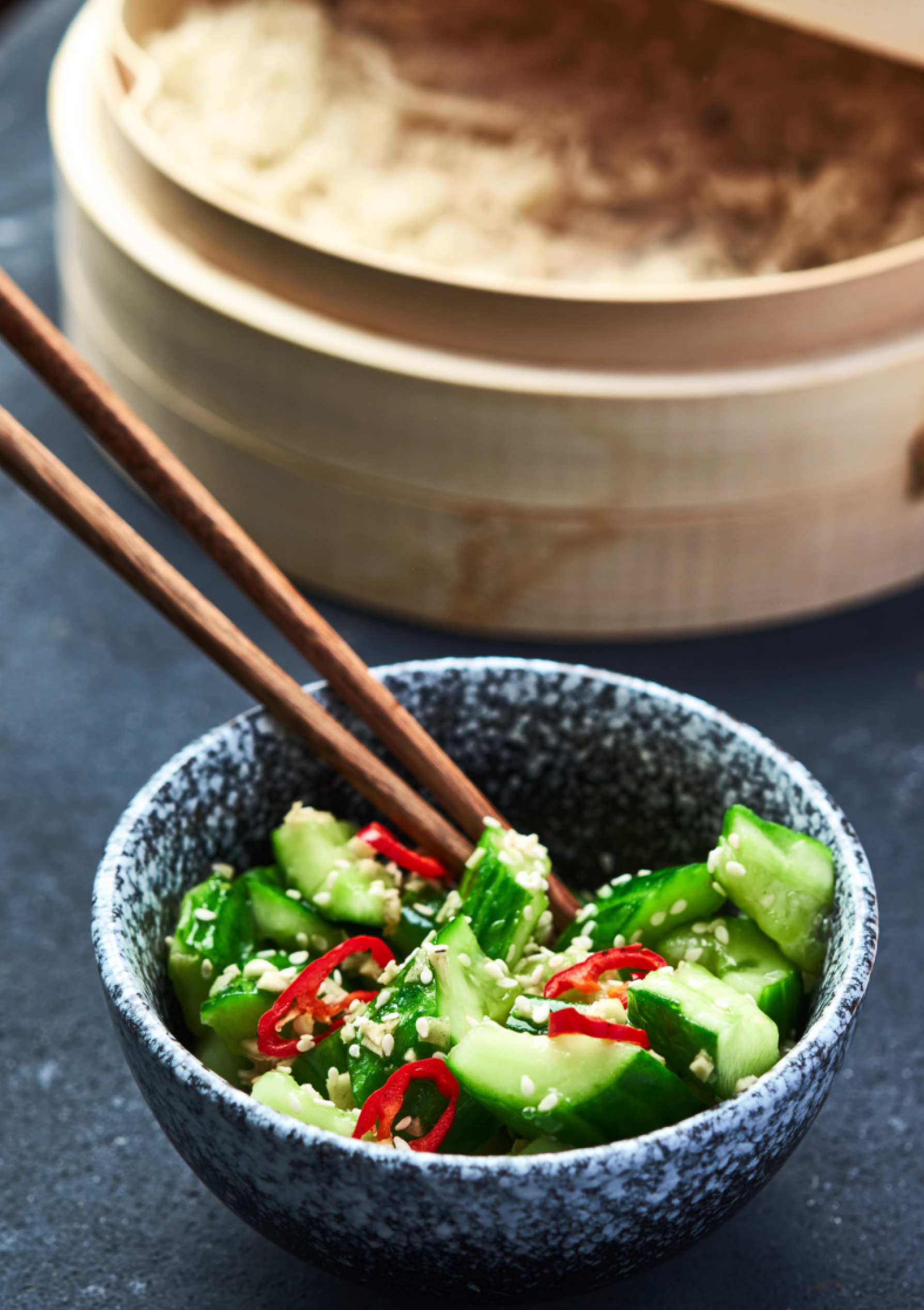 Spicy Asian Cucumber Salad / Black Garlic Recipe